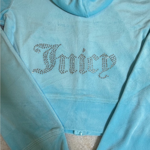 Juicy Couture y2k Crystal velour rhinestone bling tracksuit size small - Picture 3 of 8